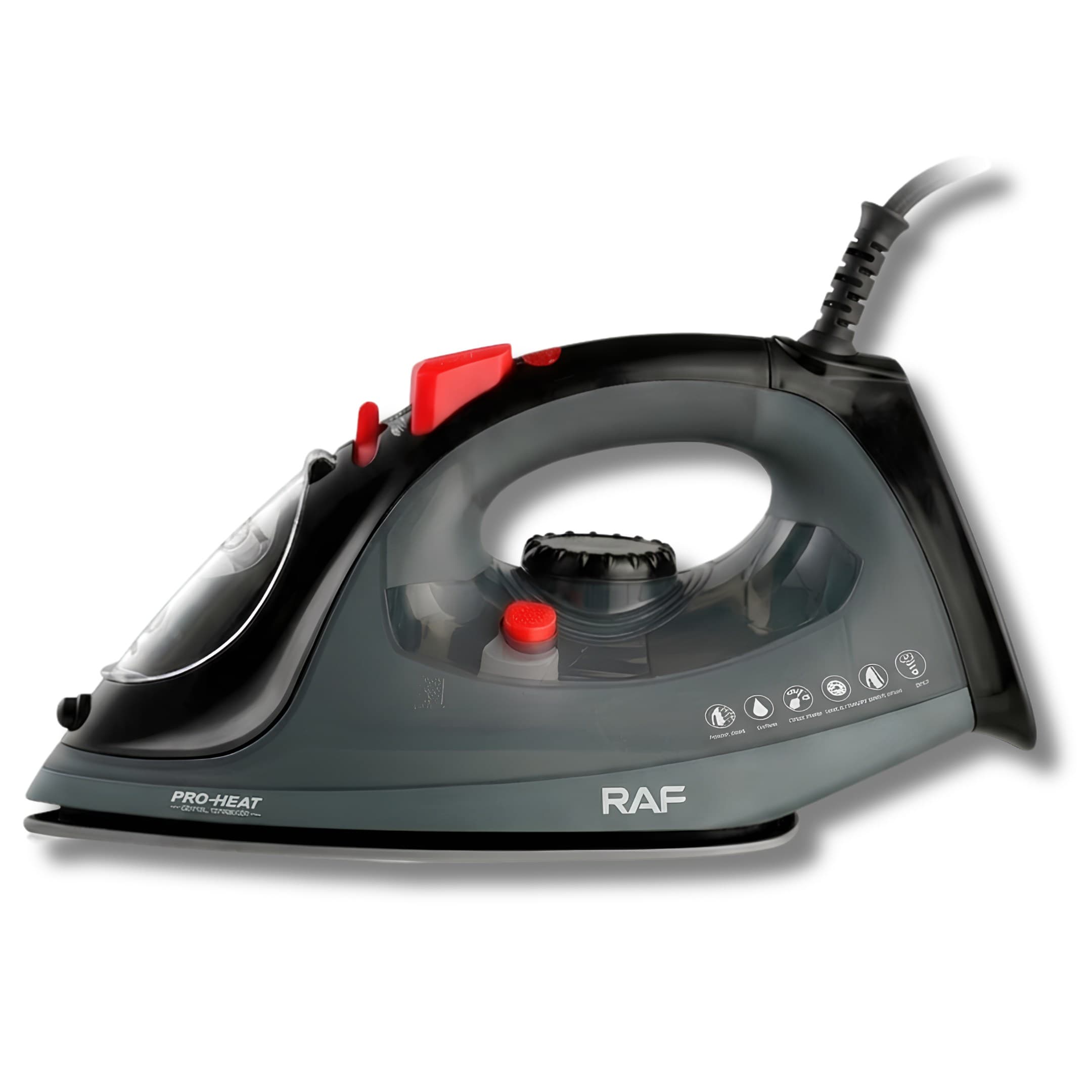Plancha De Ropa Eléctrica A Vapor RAF R.91245G Sistema Antiadherente
