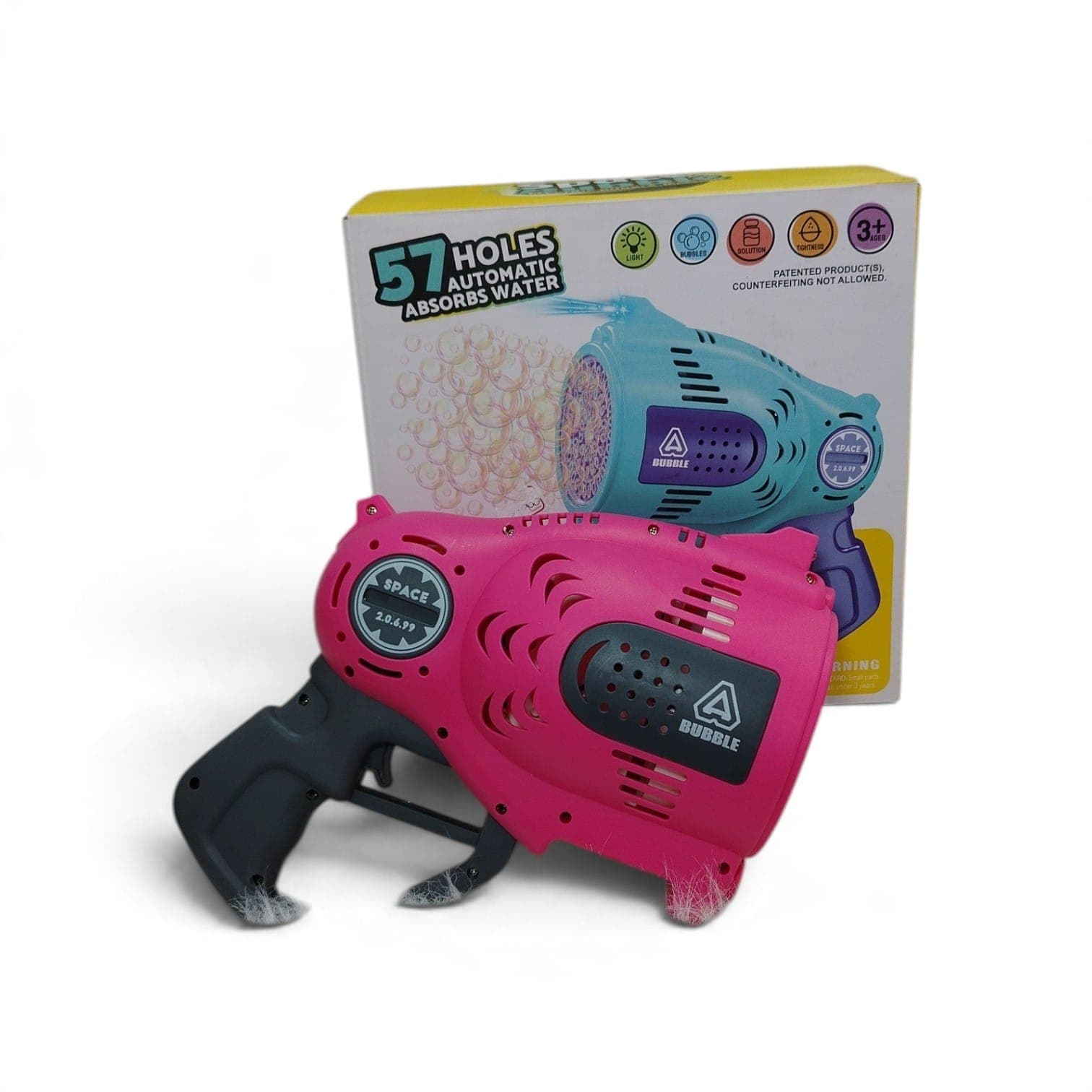 PISTOLA DE BURBUJAS AUTOMATICA DE ALTA CAPACIDAD PARA NIÑO Y NIÑA
