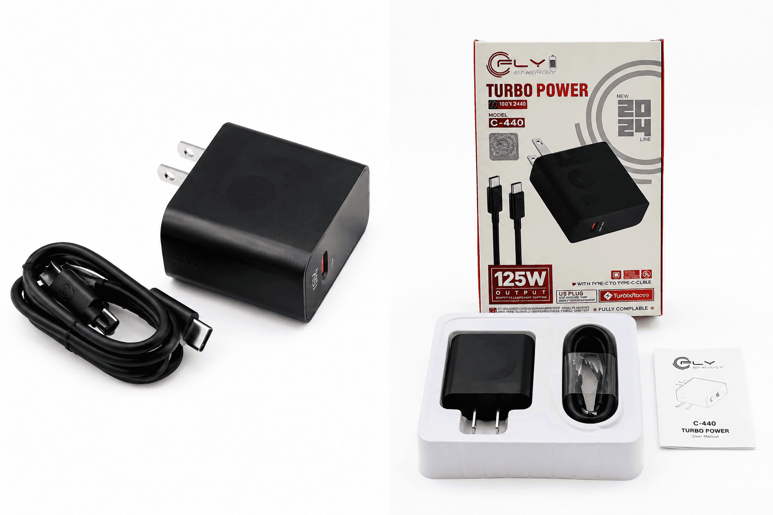 CARGADOR FLY TURBO POWER C-440 125W