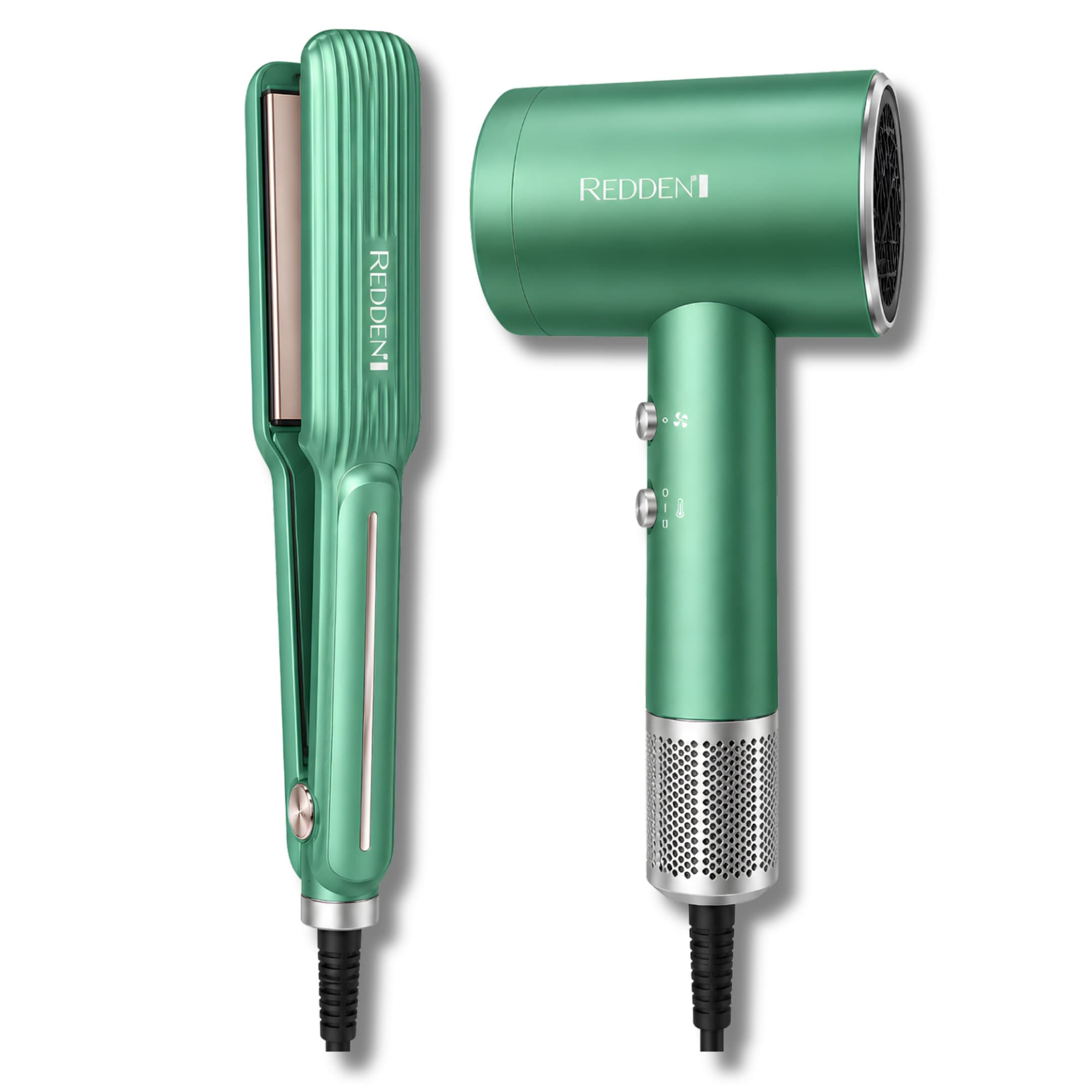 Set Combo Aguacate De Plancha Y Secadora Redden 2577 Para Cabello 1.1