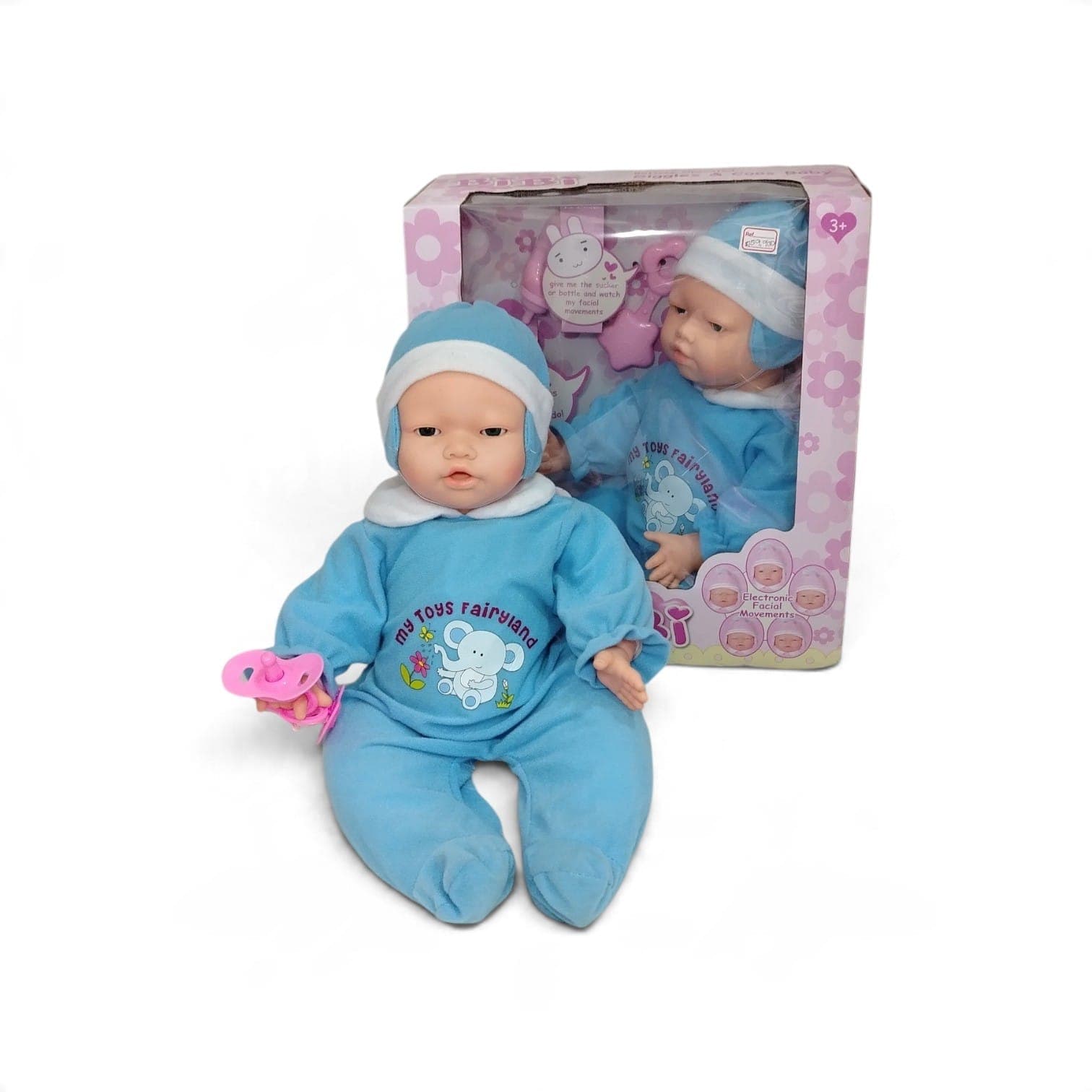 MUÑECA INTERACTIVA TIPO BEBÉ RECIEN NACIDO CON MOVIMIENTOS FACIALES