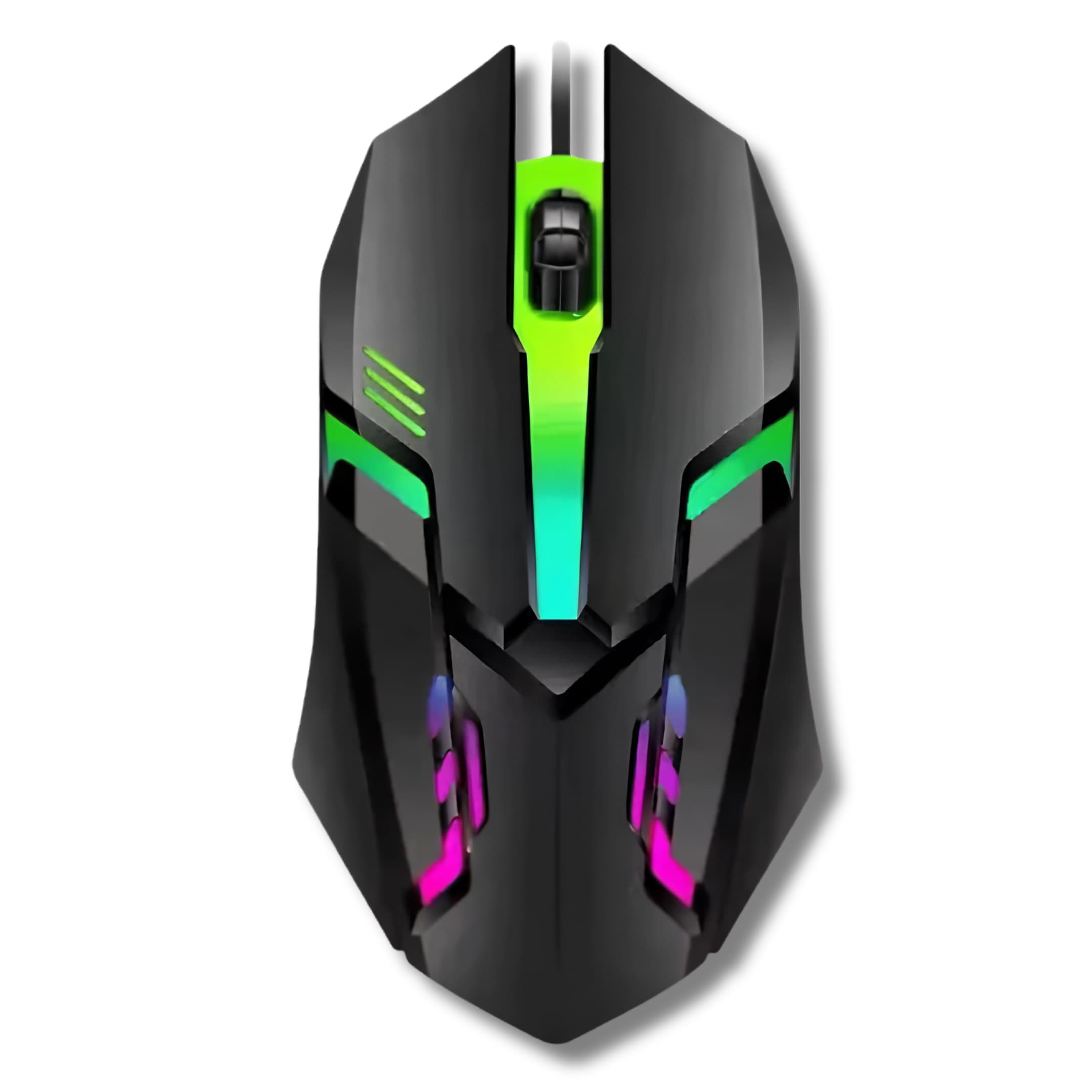 Mouse Alámbrico S28 LED Pro USB Estética Gamer