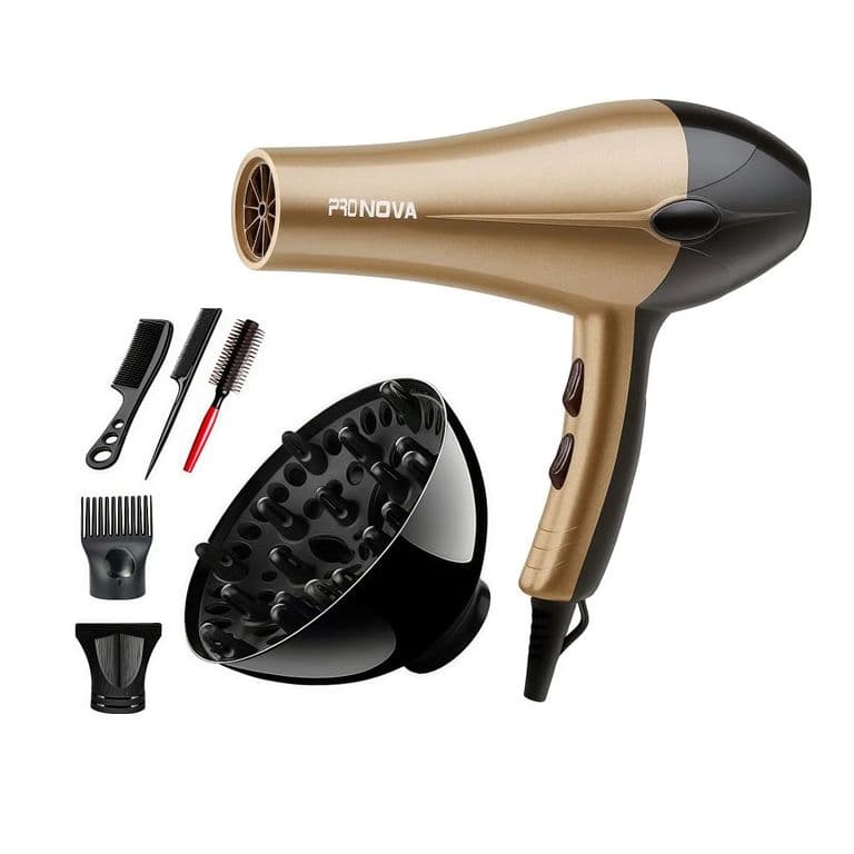 Secador De Cabello Profesional Pronova Pro-6322 6 En 1