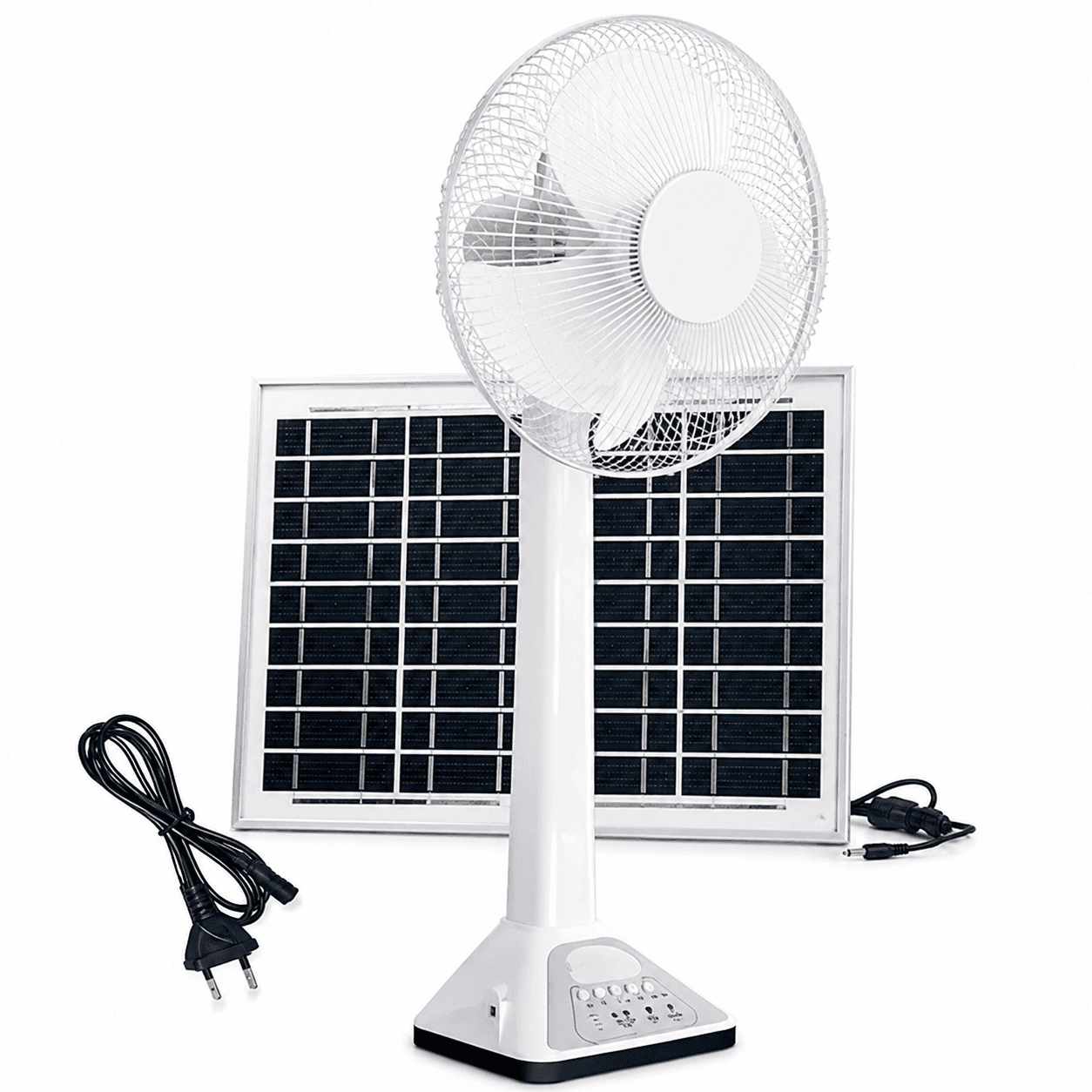 Ventilador Solar de Pie Con Panel Solar