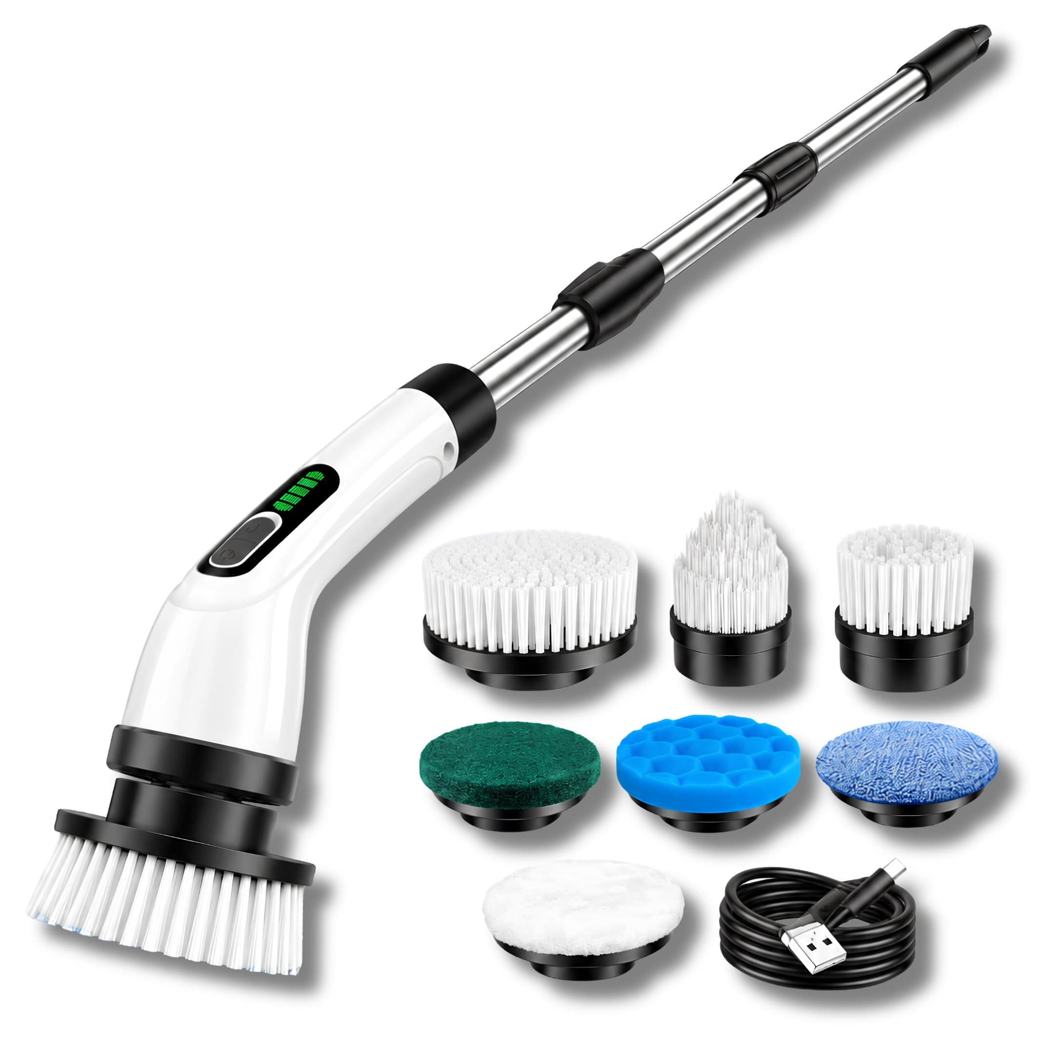 Cepillo De Limpieza Electrico Giratorio 9 En 1 Bio Brush Inalambrico