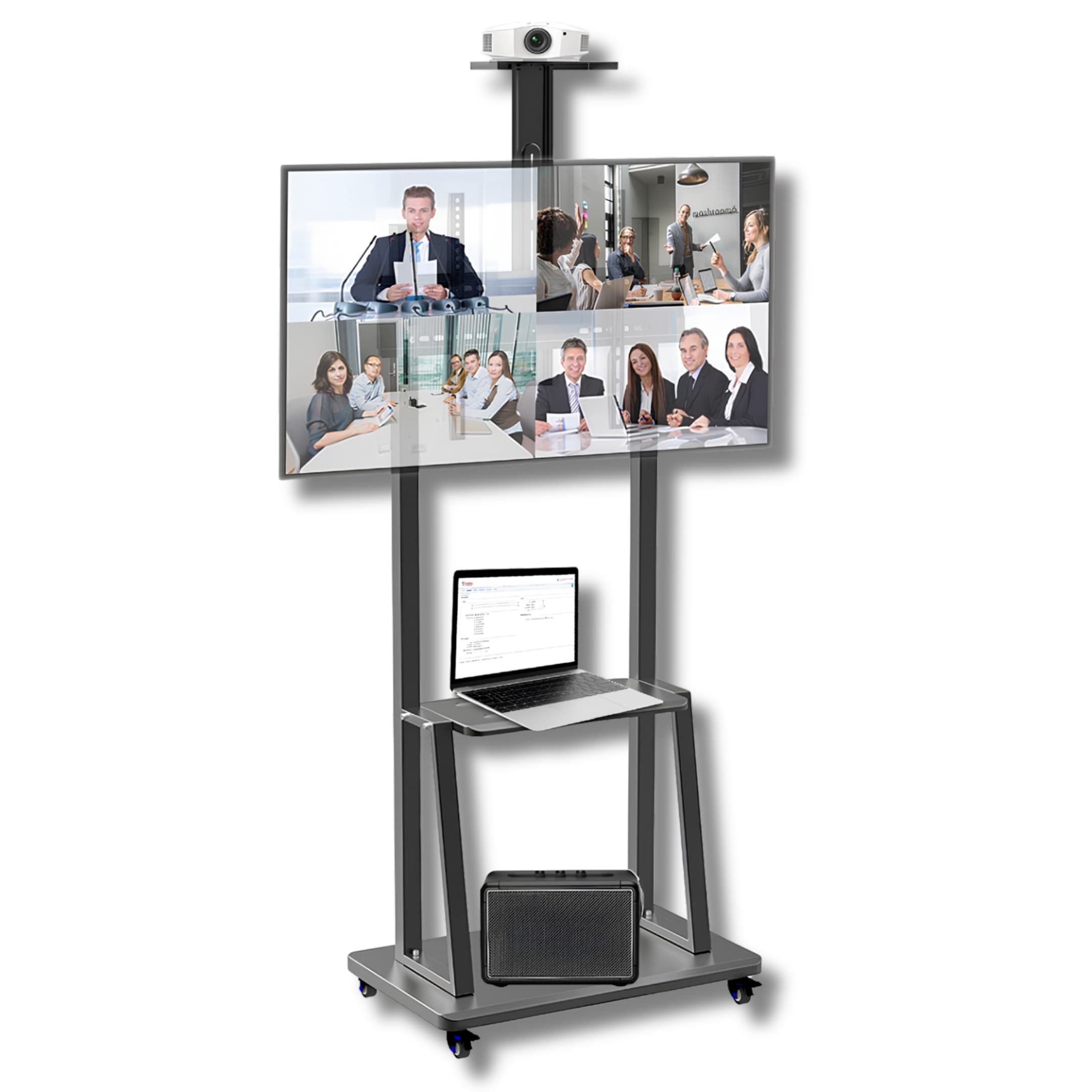 Soporte De Piso Para TV De 32 A 70 Pulgadas Con Ruedas Pedestal 1700