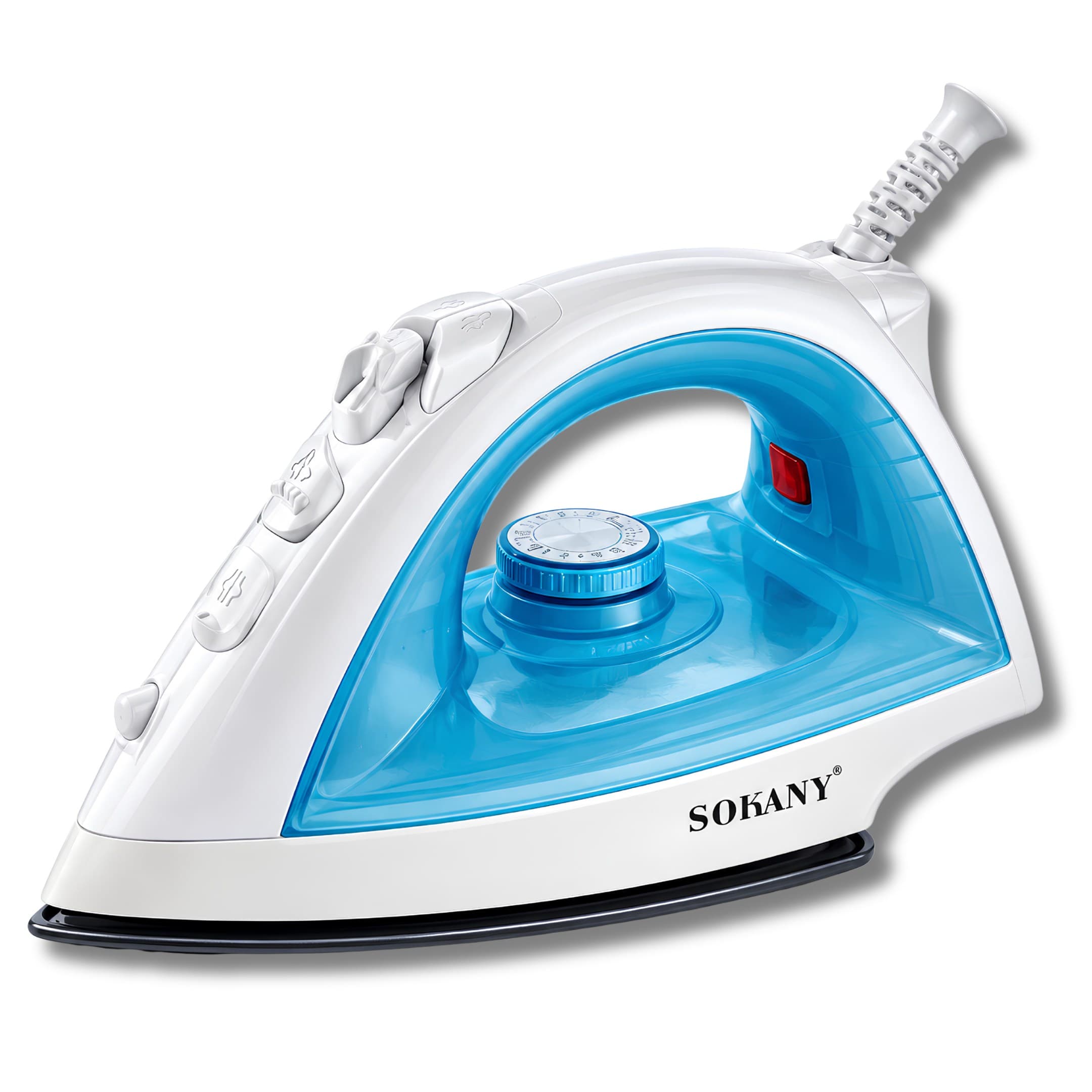Plancha Domestica Sokany ES-898A Tradicional De Ropa En Seco 1000W