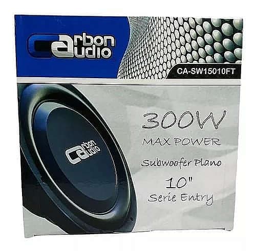 Subwoofer 10" Plano 300W Carbón Audio