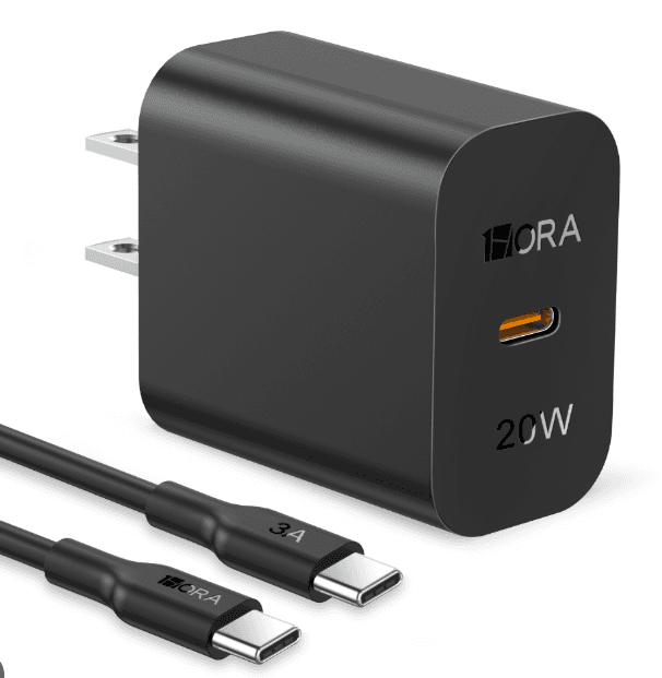 CARGADOR 1 HORA 20W TIPO C