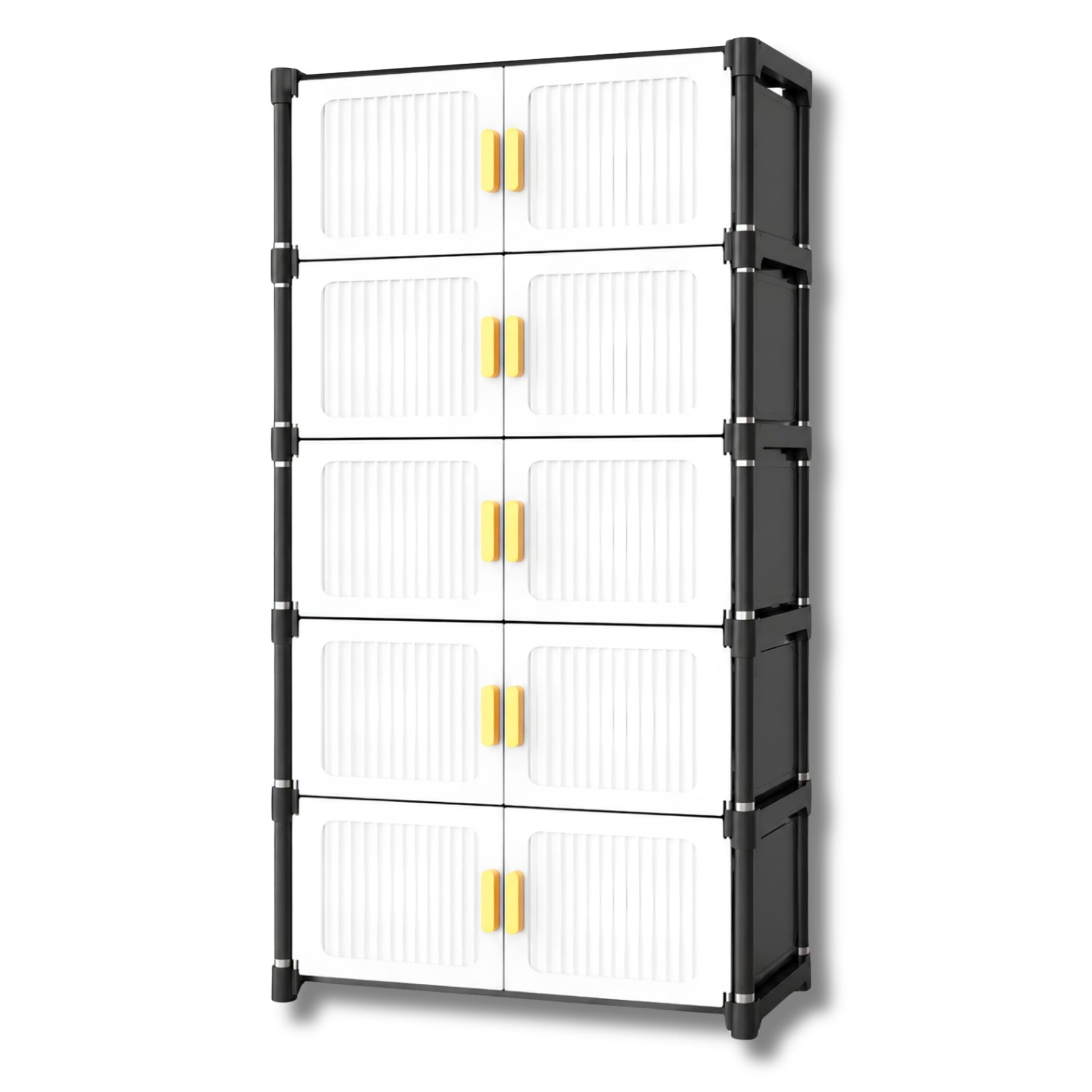 Mueble Organizador 5 Niveles Multiusos Tipo Armario Con Puertas Y Manijas TD-94-2