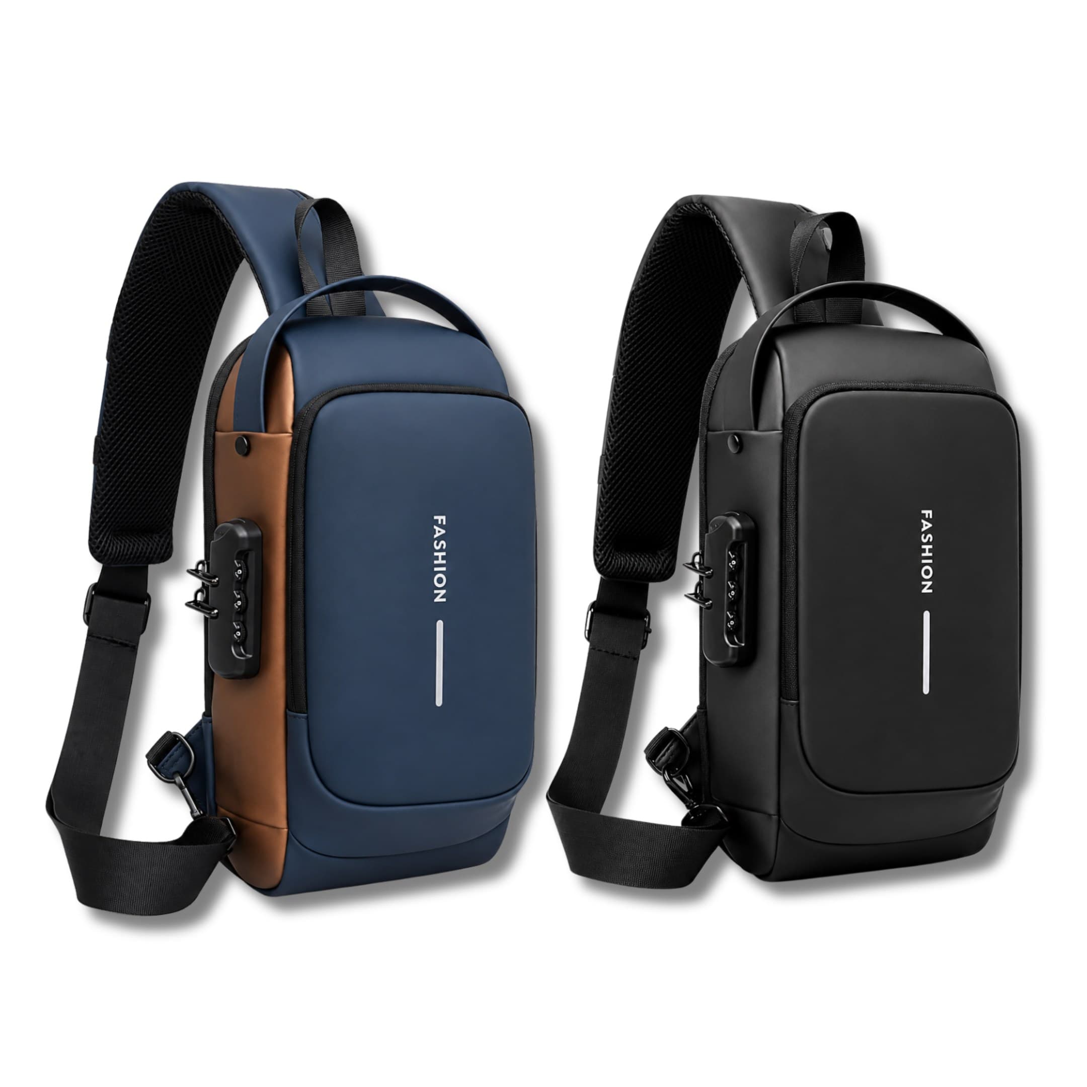 Morral Bolso Antirrobo Impermeable Cruzado Con Puerto USB Mochila