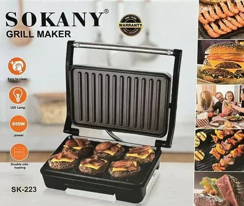 Sandwichera Tostadoras Electrica Tipo Parrillera Sk-223