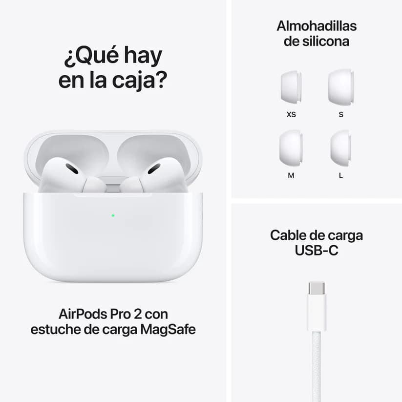 Audífonos tipo Aipods Pro2 Compatibles con Iphone y Android ***OBSEQUIO*** estuche en silicona Silicona