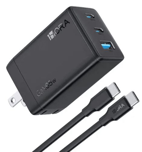 CARGADOR 1 HORA 65W TIPO C